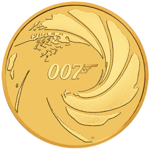 Vorderseite 1 oz Gold 007 James Bond 2020