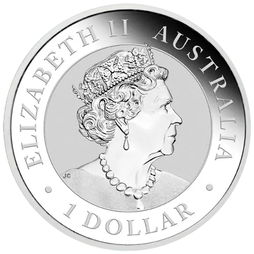 Rückseite der 1 Unze Silber Australian Koala 2020 von Hersteller Perth Mint