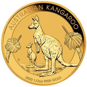 Vorderseite 1/2 oz Gold Australien Känguru 2020