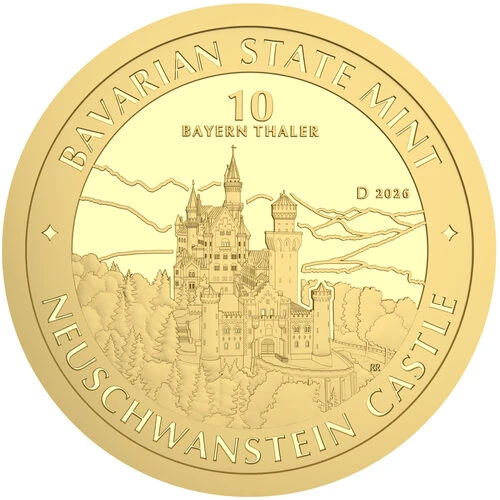 1/10 Unze Gold Bayern Thaler 2026 Motiv 1/10 Unze Gold Bayern Thaler 2026 Motiv