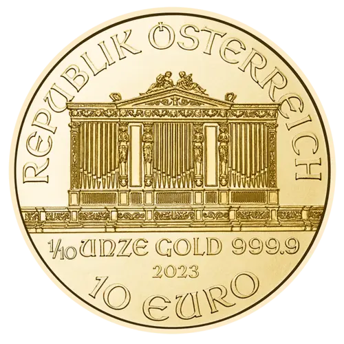 1/10 Unze Gold Wiener Philharmoniker 2023