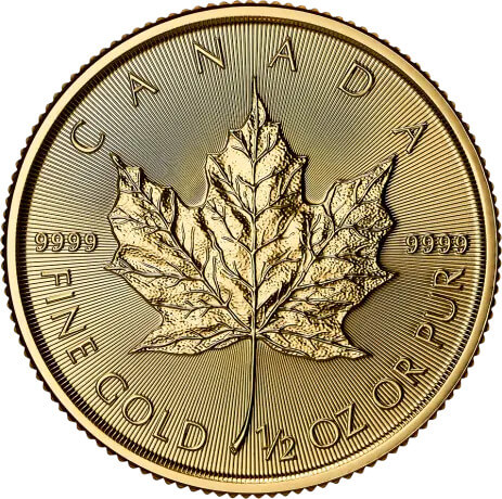 1/2 Unze Gold Maple Leaf 2025 Charles III.