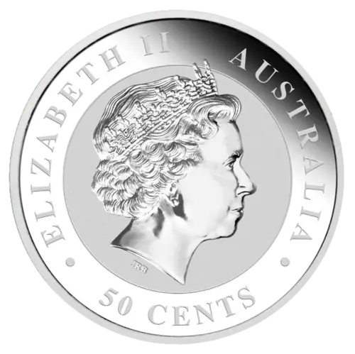  Rückseiteseite der 1/2 Unze Silber Australien Koala von Hersteller The Perth Mint