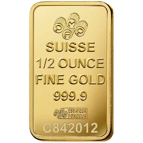 1/2 unze Goldbarren PAMP Suisse fortuna