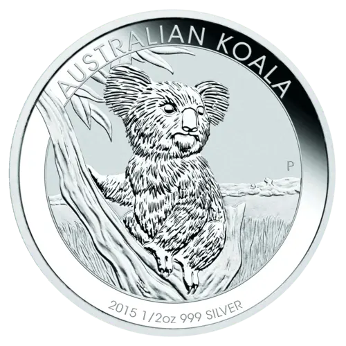 Rückseiteseite der 1/2 Unze Silber Australien Koala von Hersteller The Perth Mint