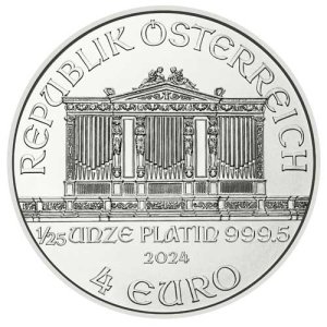 1/25 oz Platin Wiener Philharmoniker 2023