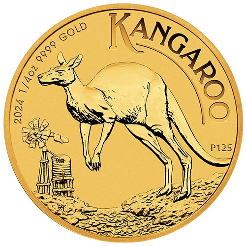 1/4 Unze Gold Australien Känguru 2024