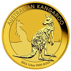 Vorderseite Goldmünze 1/4 Unze Australien Känguru diverse Jahrgänge, der Hersteller Perth Mint Australia Vorderseite Goldmünze 1/4 Unze Australien Känguru diverse Jahrgänge, der Hersteller Perth Mint Australia