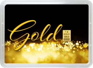 1 g Gold Geschenkkarte Gold statt Geld