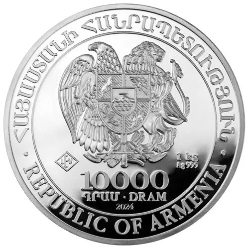 1 kg Silber Armenien Arche Noah 2024 (differenzbesteuert)