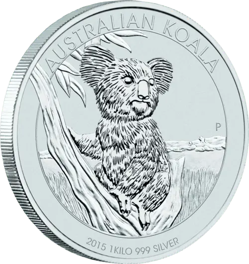 Vorderseite Silbermünze 1 kg Australian Koala  