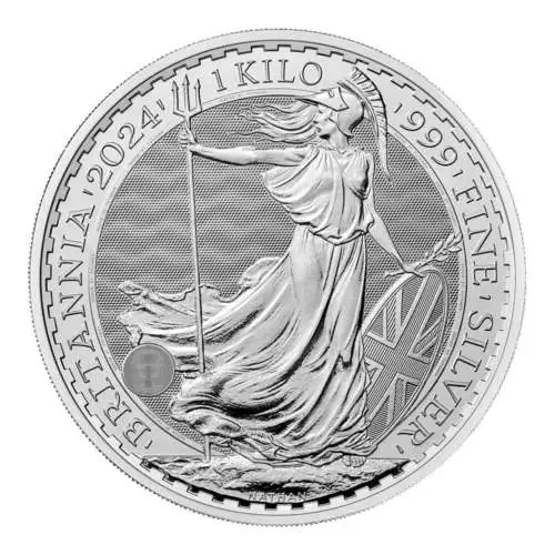 1 kg Silber Britannia 2024 Motiv (differenzbesteuert)