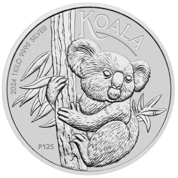 1 kg silber Koala 2024 Motivseite