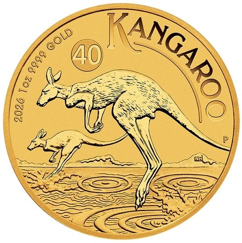 1 Unze Gold Australien Känguru 2026 Motivseite 1 Unze Gold Australien Känguru 2026 Motivseite