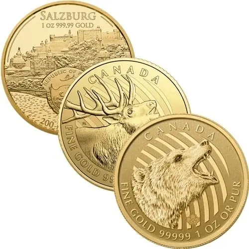 1 oz gold divese sammelbilder