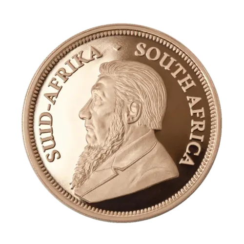 Rückseite Goldmünze 1 Unze 50 Jahre Krügerrand 2017 Jubiläumsausgabe - Polierte Platte, der Hersteller South African Mint