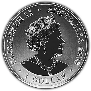 Rückseite der 1 Unze Silber Redback Spider 2020 von Hersteller Royal Australian Mint