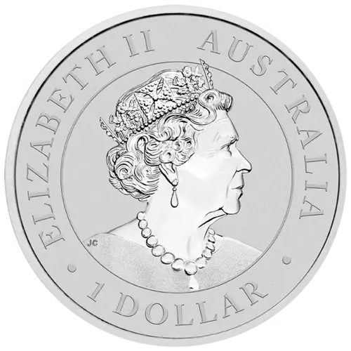 Rückseite der 1 Unze Silber Australien Emu 2021 von Hersteller Perth Mint