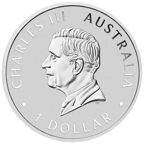 1 Unze Silber Australian Koala 2024 Wertseite (differenzbesteuert)