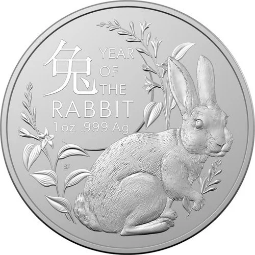 1 Unze Silber Australien (RAM) Lunar II Hase 2023