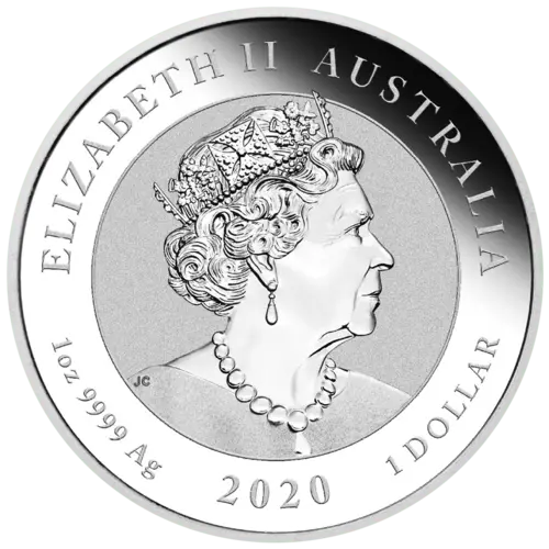 Rückseite der 1 Unze Silber Quokka 2020 von Hersteller Perth Mint