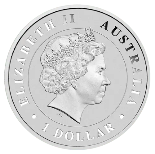 Rückseite der 1 Unze Silber Australien Salzwasser Krokodil 2014 von Hersteller Perth Mint