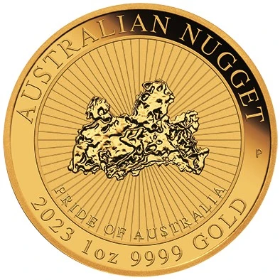 1 Unze Gold Australian Nugget Little Hero 2023 Vorderseite