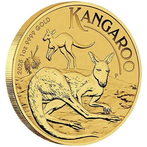 1 Unze Gold Australien Känguru 2025 Motiv