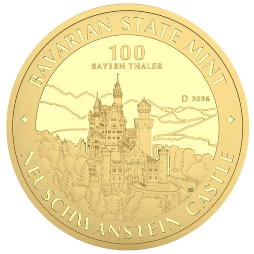 1 Unze Gold Bayern Thaler 2026 Motiv 1 Unze Gold Bayern Thaler 2026 Motiv