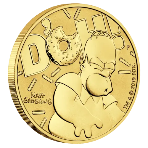 1 Unze Gold The Simpsons Homer Simpson 2020