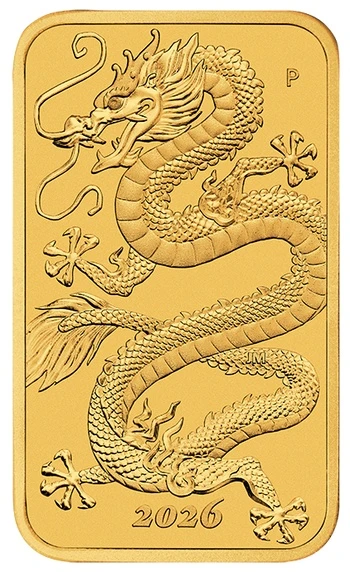 1 Unze Gold Münzbarren Rectangular Dragon 2026 1 Unze Gold Münzbarren Rectangular Dragon 2026