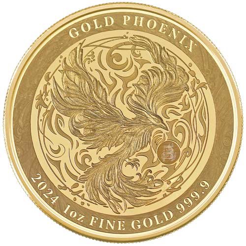 1 Unze Gold Phönix 2024 Motiv