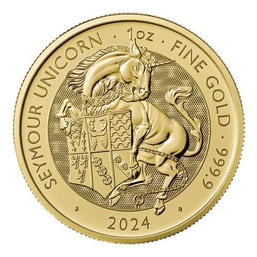 1 Unze Gold The Royal Tudor Beasts - Seymour Unicorn 2024