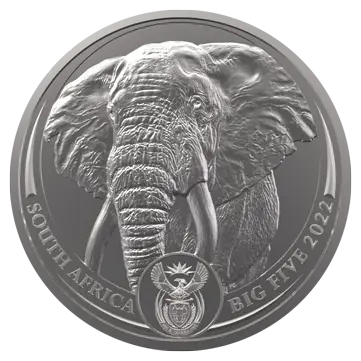 1 Unze Platin The Big Five Elefant 2022