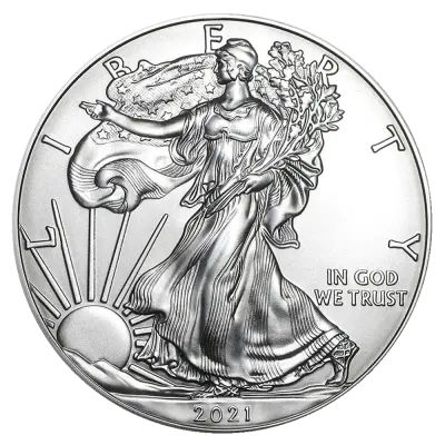 Rückseite der 1 Unze Silber American Eagle diverse Jahrgänge von Hersteller United States Mint