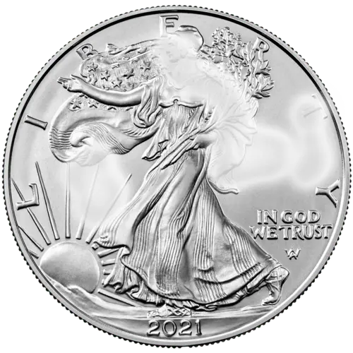 1 Unze Silber American Eagle angelaufen