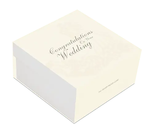 "congratulations on your Weddung" Geschenkbox für 1 Unze Silber Hochzeitsmünze 2021