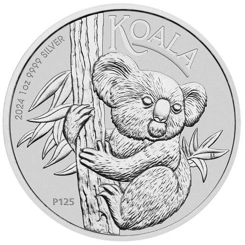 1 Unze Silber Australian Koala 2024 Motiv (differenzbesteuert)
