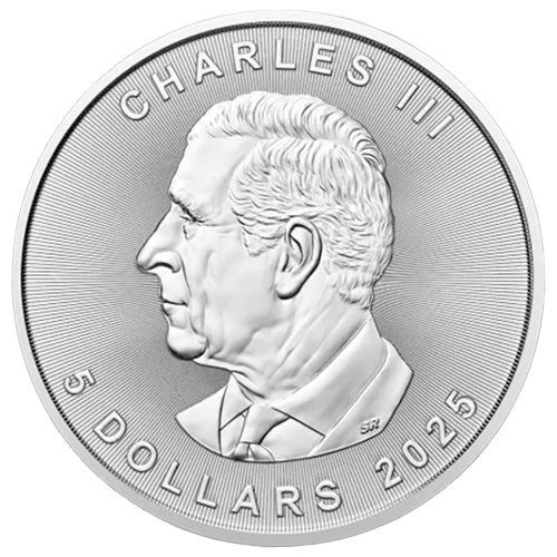 1 unze silber maple leaf 2025 charles