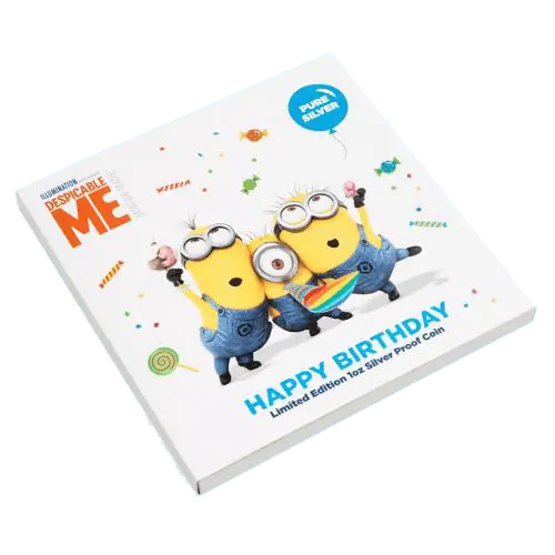 Geschenkkarte von 1 Unze Minions Happy Birthday