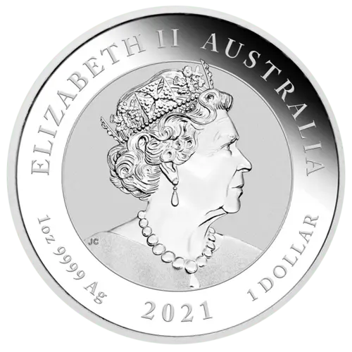 Rückseite der 1 Unze Silber Quokka 2021 von Hersteller Perth Mint