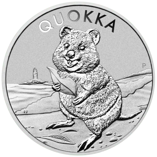 Vorderseite der 1 Unze Silber Quokka 2020 von Hersteller Perth Mint