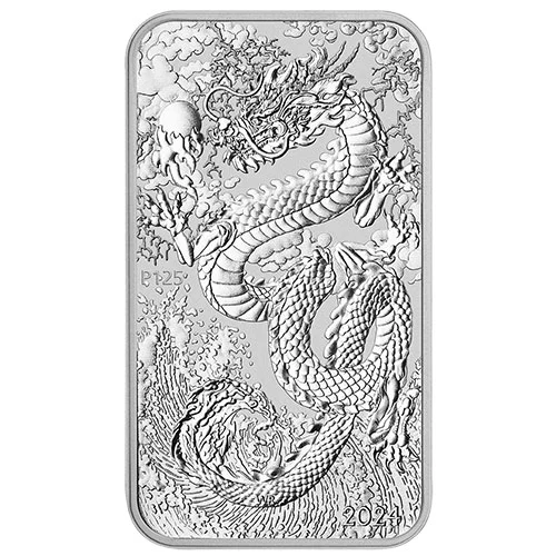 1 Unze Silber Münzbarren Rectangular Dragon 2024 Motiv