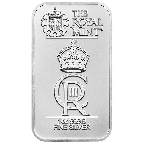 1 oz Silberbarren Royal Celebration - Coronation Rückseite