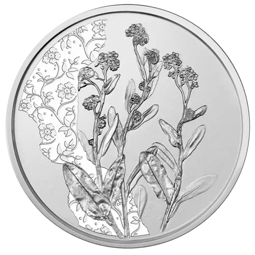 15 g Silber 10 Euro Mit der Sprache der Blumen Vergissmeinnicht 2023