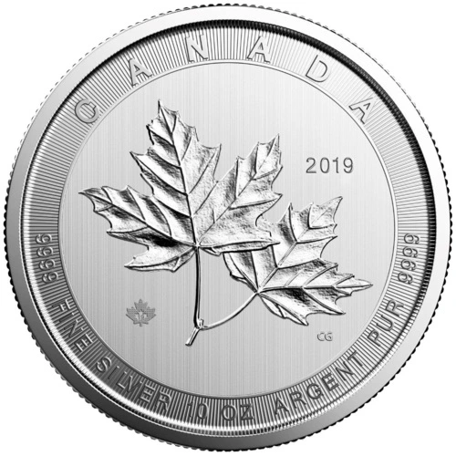 10 Unzen Silber Magnificent Maple Leaf diverse Jahrgänge Motivseite