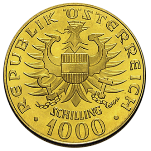 1000 Schilling Babenberger Rückseite