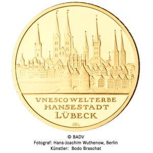 1/2 oz Gold 100 Euro Deutschland 2007 UNESCO Welterbe - Hansestadt Lübeck