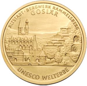 1/2 oz Gold 100 Euro Deutschland 2008 UNESCO Welterbe - Altstadt Goslar