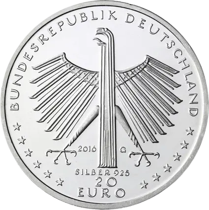 20 Euro Gedenkmünzen ab 2016 von Hersteller Div. dt. Prägeanstalten